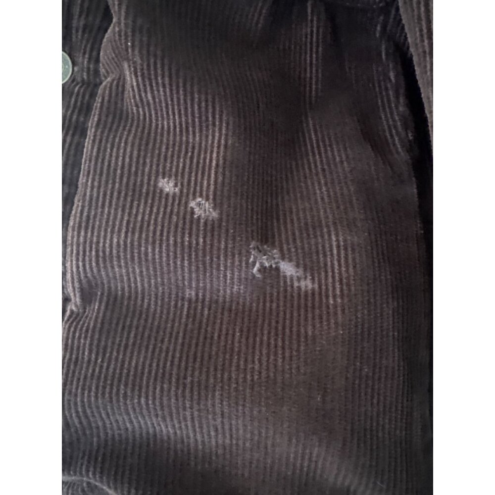 Vintage Y2K Brown Corduroy Fleece Lined Button Down Trucker Jacket Men's Large - Picture 9 of 9